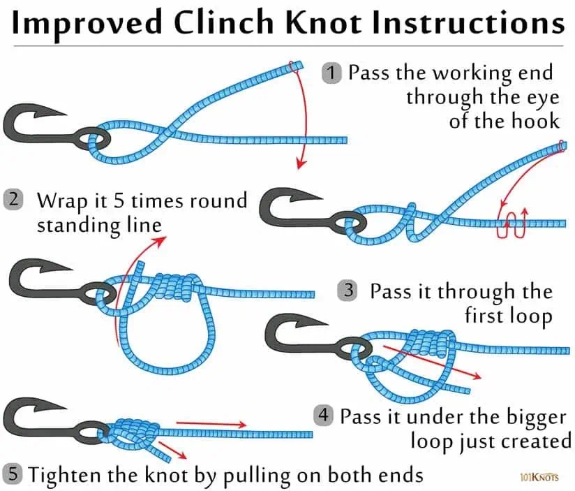 Improved Clinch knot diagram