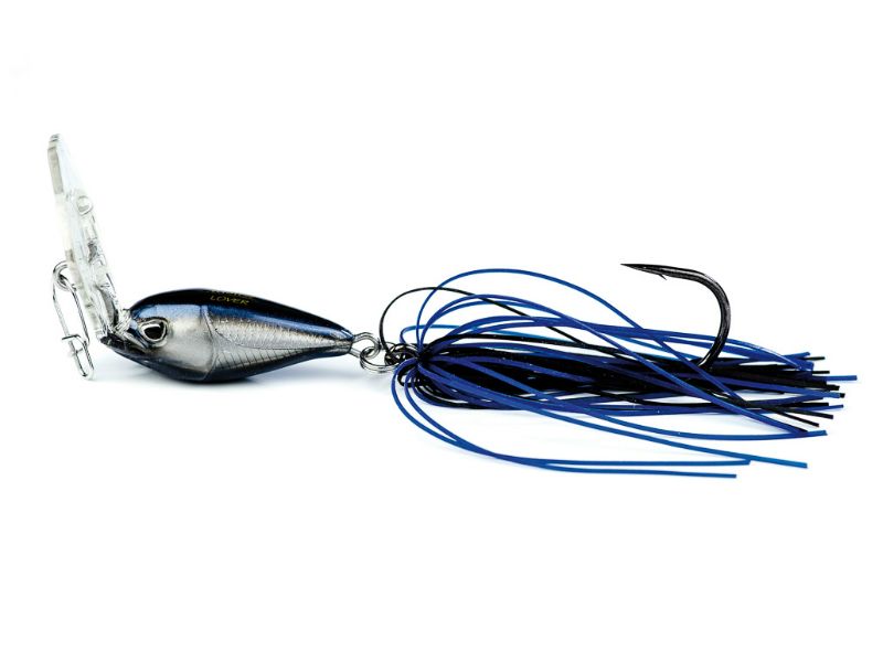 Molix Lover Skirted Vibration Jig in blue and black