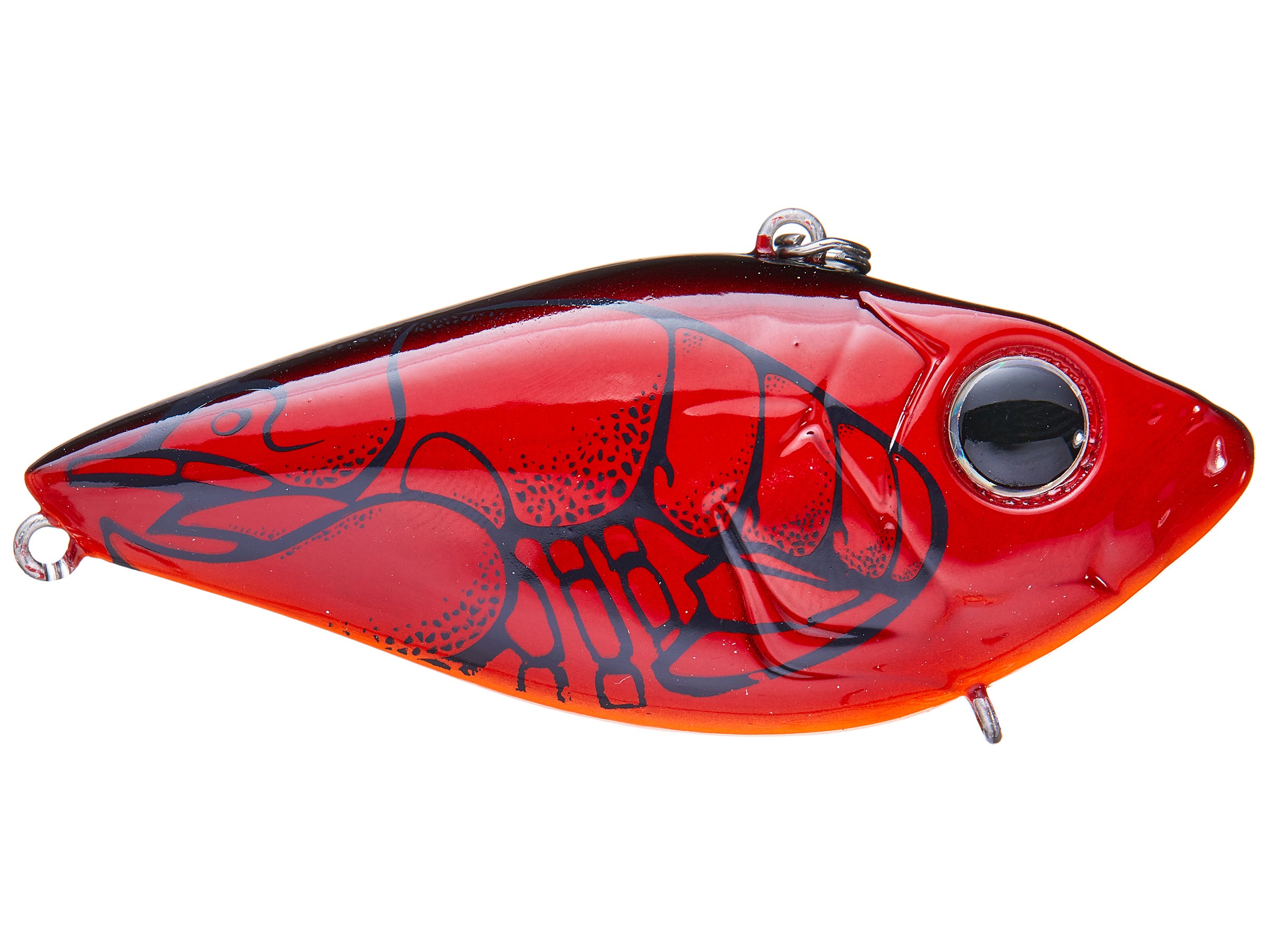 Damiki Tremor 65 Silent Red Craw · Black Holo Spot · Soft Shell · American Shad