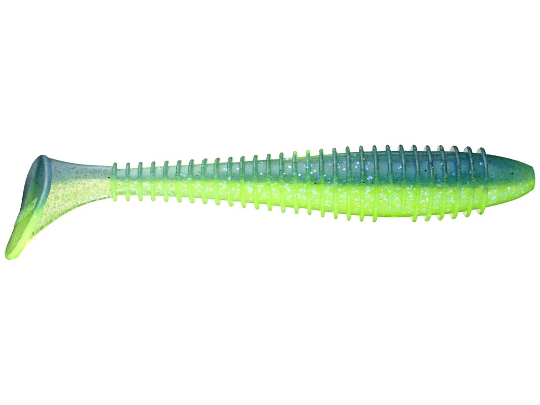 Keitech Swing Impact FAT 3.3" Electric Blue Chartreuse
