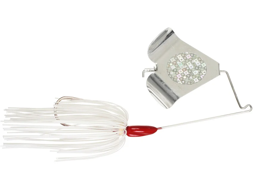 War Eagle Buzzbait in White - Silver/Holo