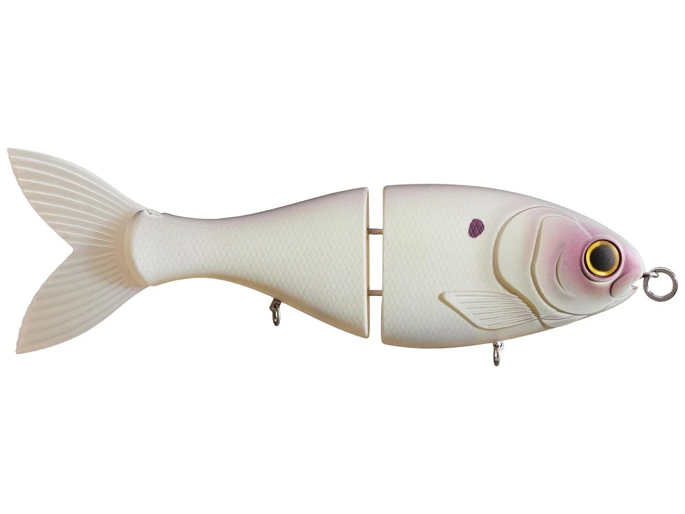 Bucca Brand Trick Shad (Slow Natural) Pearl Bone — 8" · 3 oz