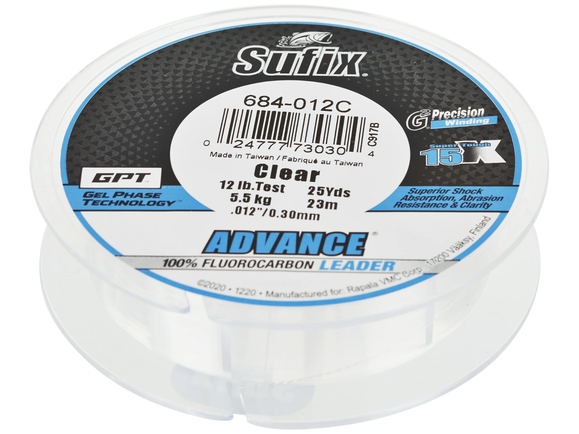 Sufix Advance Fluorocarbon Leader — 6 lb (25 yd) — Line